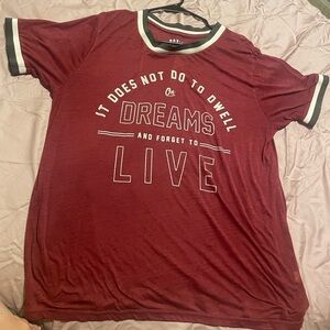 BoxLunch HarryPotter Distressed Red(Maroon) Tee